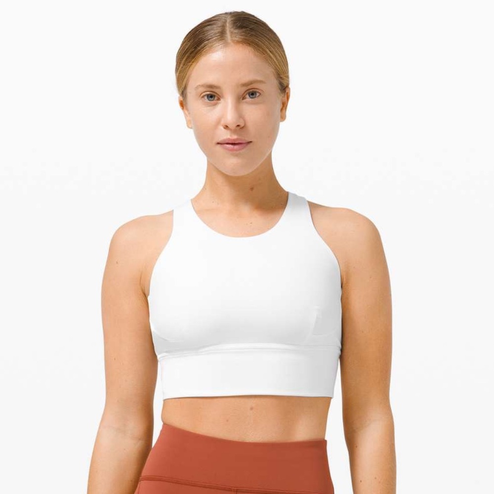 lululemon athletica White Long-Line Sports Bra